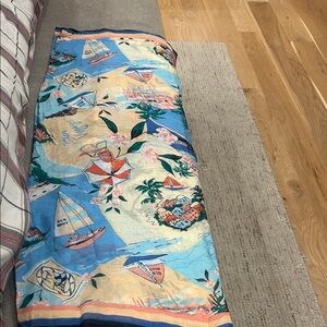 Colorful Beach Themed long cover up